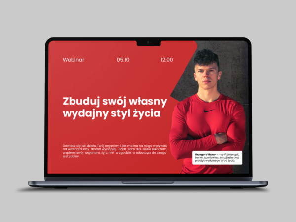Webinar "Zbuduj swój własny wydajny styl życia" - 05.10, 12:00
